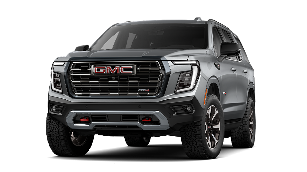 Front Three-Quarters View of the GMC Yukon AT4 Ultimate Full-Size Off-Road SUV