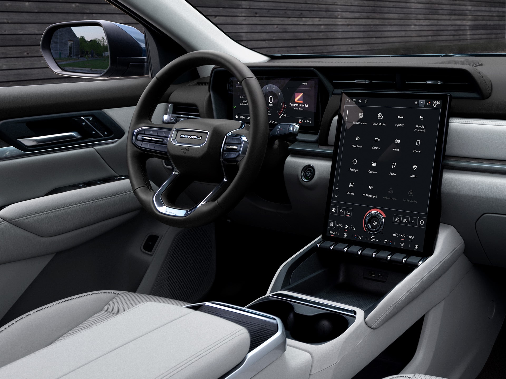 Interior View From the Passenger Seat in the GMC Terrain Denali Luxury Compact SUV