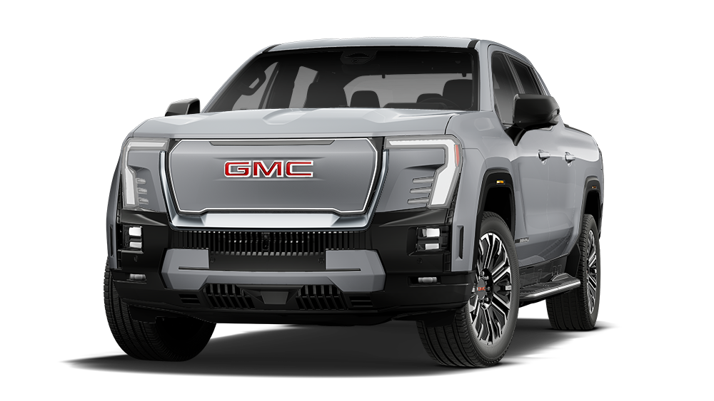 Front Three-Quarters View of the GMC Sierra EV Denali