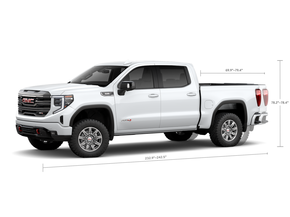 Side Profile View of the GMC Sierra 1500 AT4 Off-Road Truck