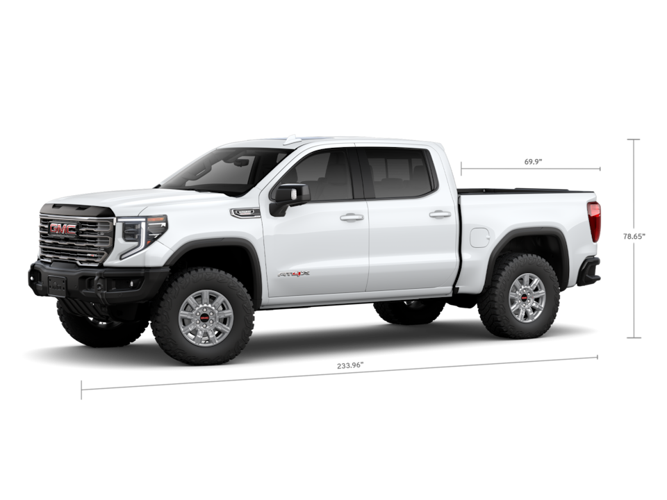 Side Profile View of the GMC Sierra 1500 AT4X Off-Road Truck