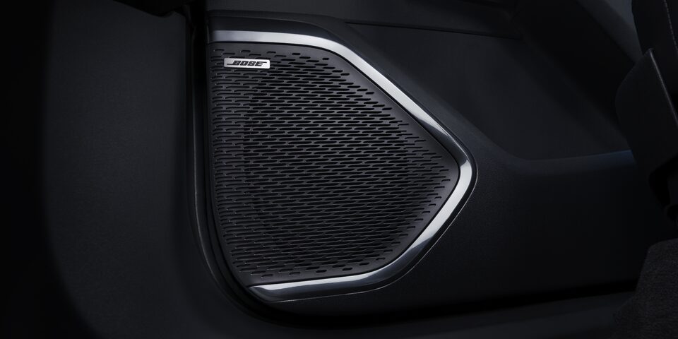 Close-up of the Bose Premium Audio System in the 2025 GMC Acadia