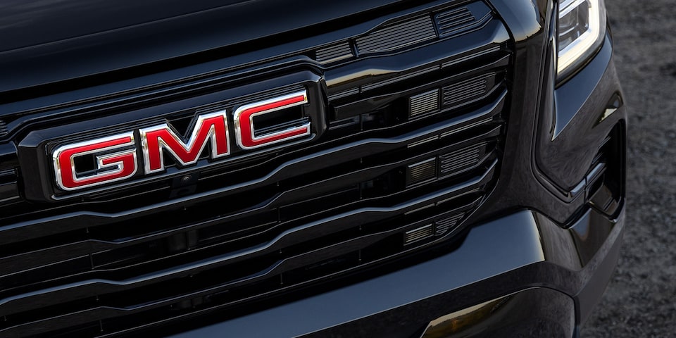 Close-up of the GMC Badging on the GMC Terrain