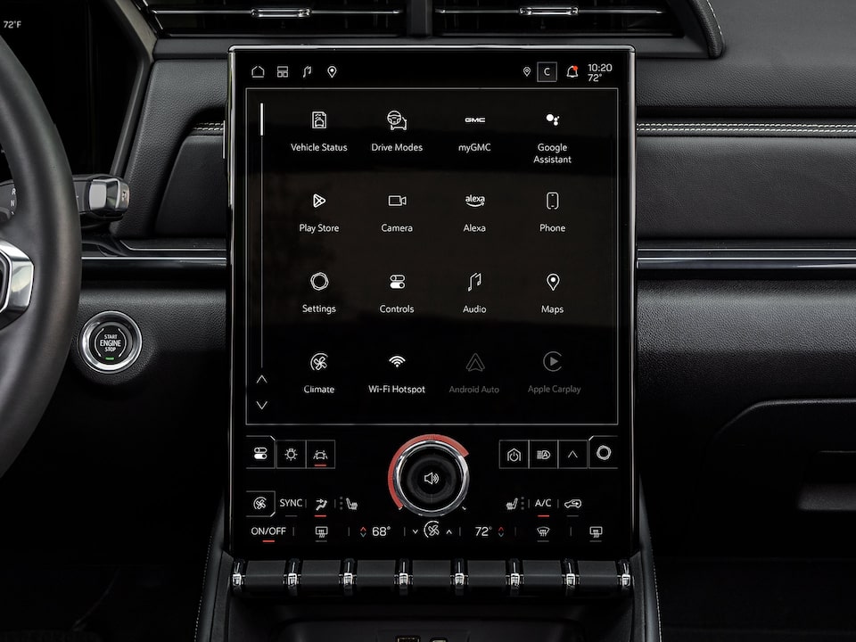 The 15 Inch Diagonal Premium GMC Infotainment System