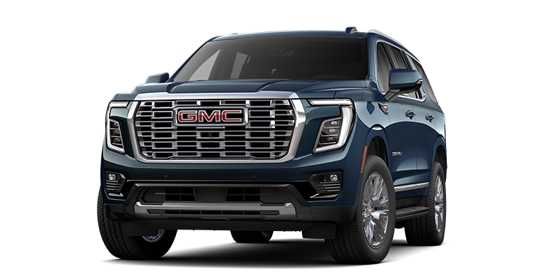 Front View of the 2025 GMC Yukon Denali Luxury 3 Row SUV