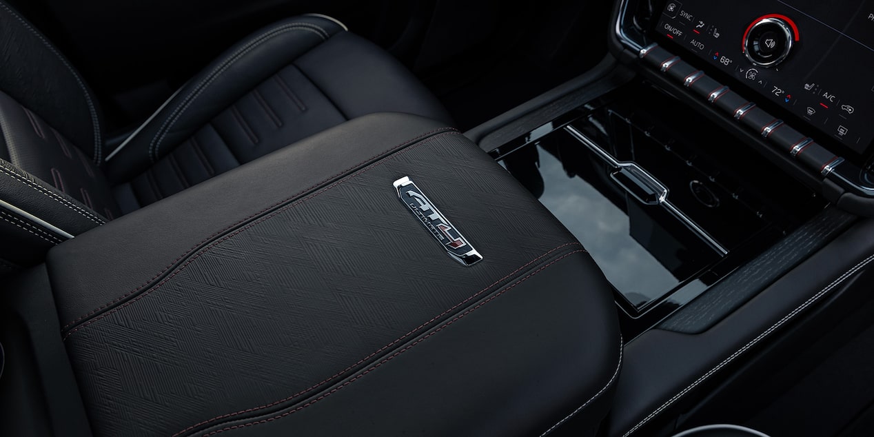 Close-up of the Center Console in the GMC Yukon