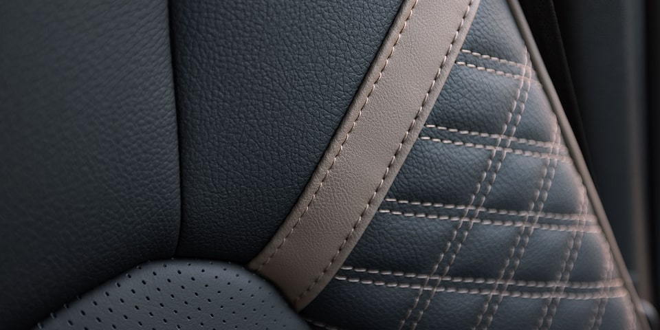 Close-up of the Premium Material on the 2025 GMC Canyon's Seats