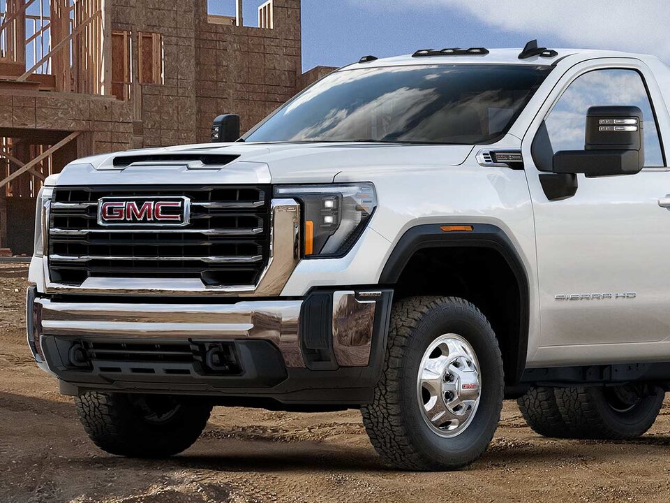 Close-up of "Duramax & Allison Transmission" Emblem on a GMC Truck