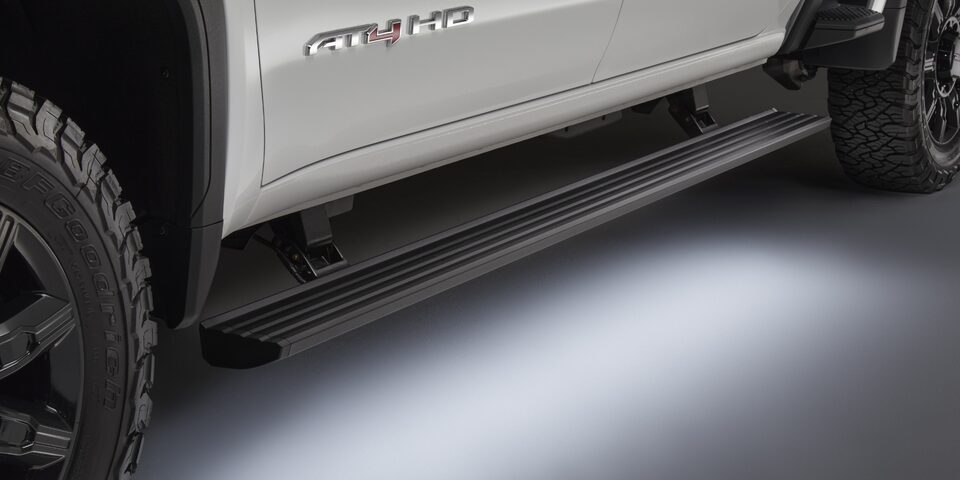 Close-up View of the Step on a 2025 GMC Sierra HD Truck