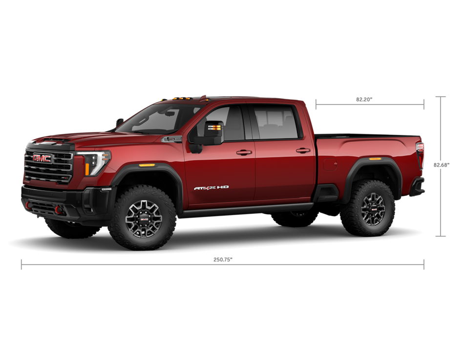 A Specifications Shot of the GMC Sierra HD SLT 2500 Double Cab