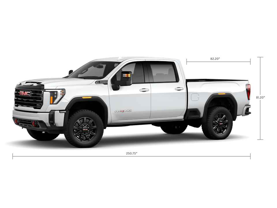 A Specifications Shot of the GMC Sierra HD SLT 2500 Double Cab