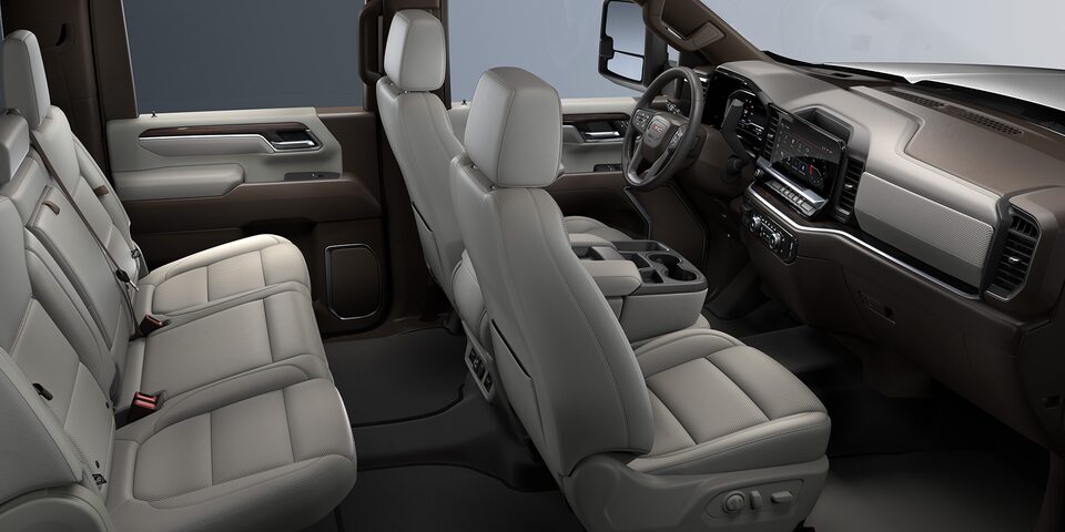 View of the Seating in a 2025 GMC Sierra HD Truck