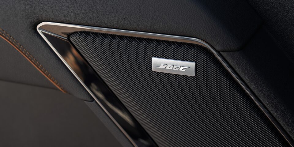 Close-up View of a Bose Speaker in a 2025 GMC Sierra HD Truck