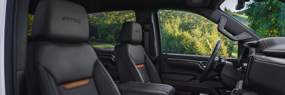 2025 GMC Sierra AT4 Front Row Interior View