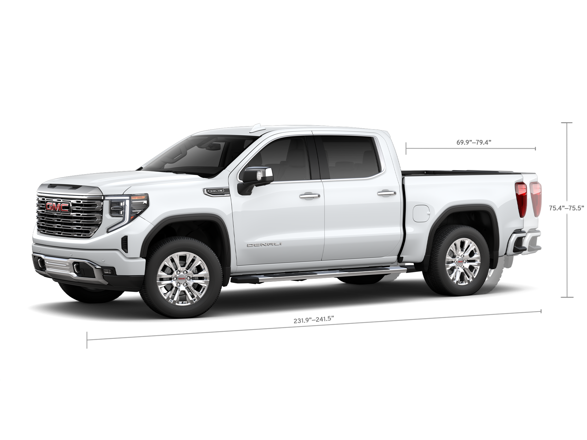 Side Profile View of the 2026 GMC Sierra 1500 Pickup Truck