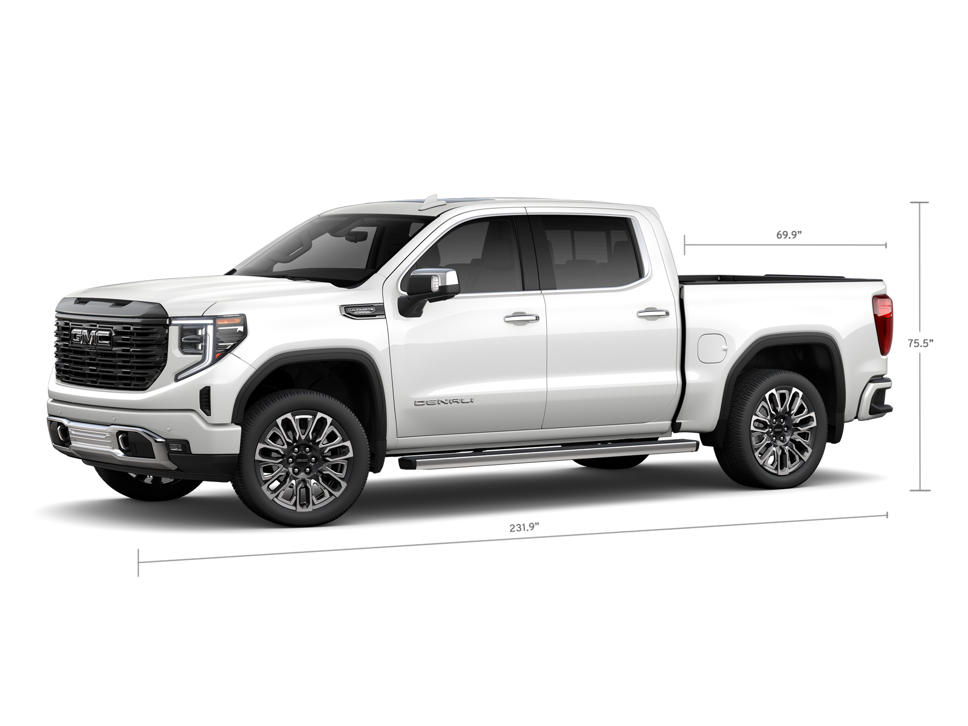 Side Profile View of the 2026 GMC Sierra 1500 Pickup Truck