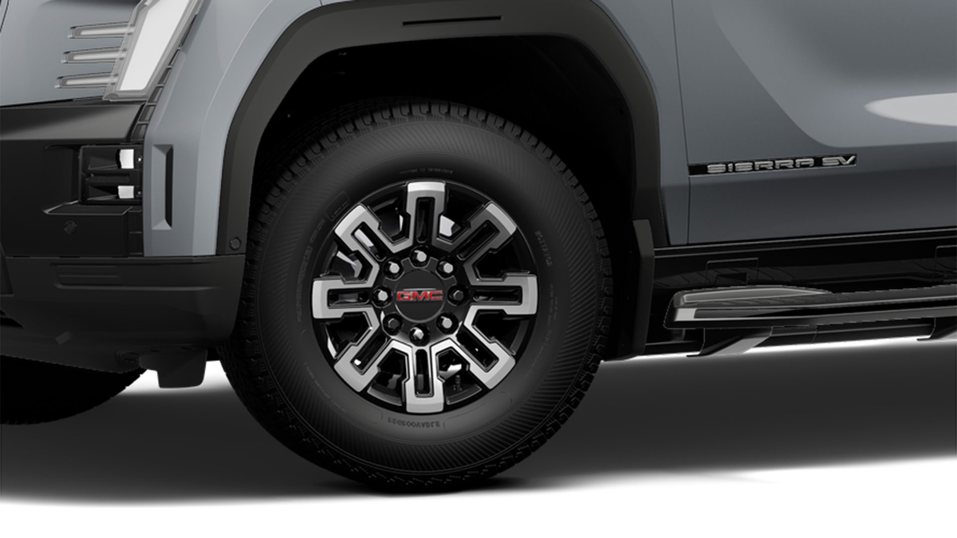 Close-up of the Distinctive Wheels on the 2026 GMC Sierra EV