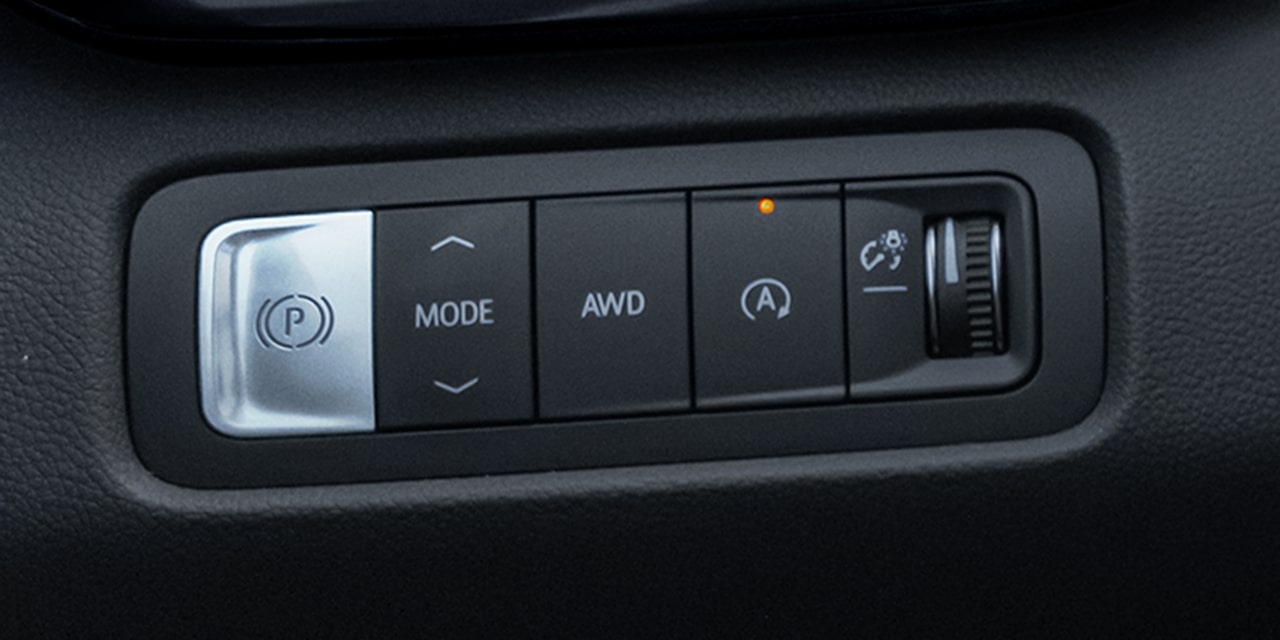 Close-up of the Traction Selection System