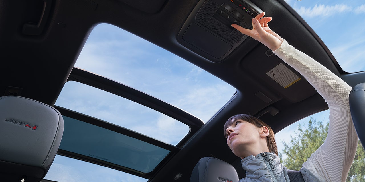 Interior View of the GMC Acadia Sunroof
