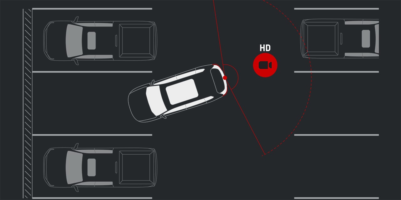 Illustration of the HD Rear Vision Camera