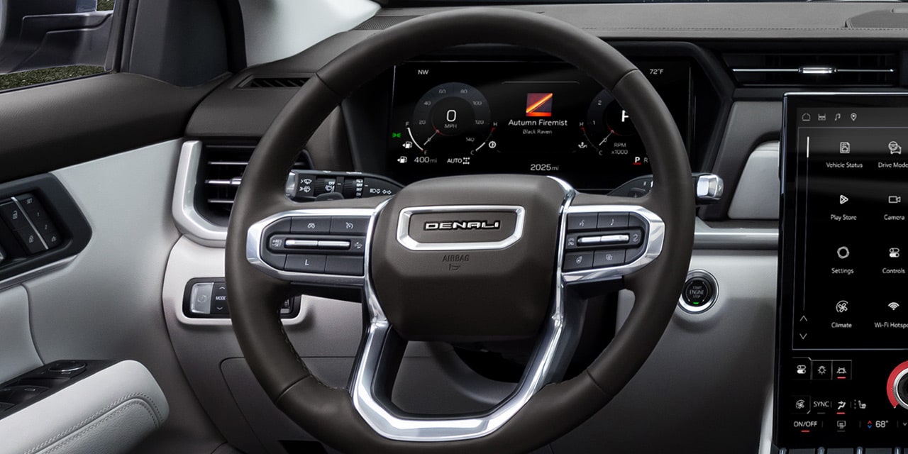 Close-up of the 11 Inch Diagonal Driver Infotainment System in the 2026 GMC Terrain Denali