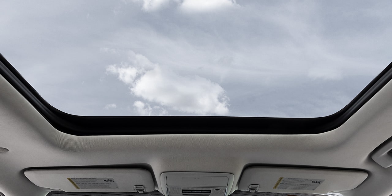 Interior View of the Sunroof in the 2026 GMC Terrain