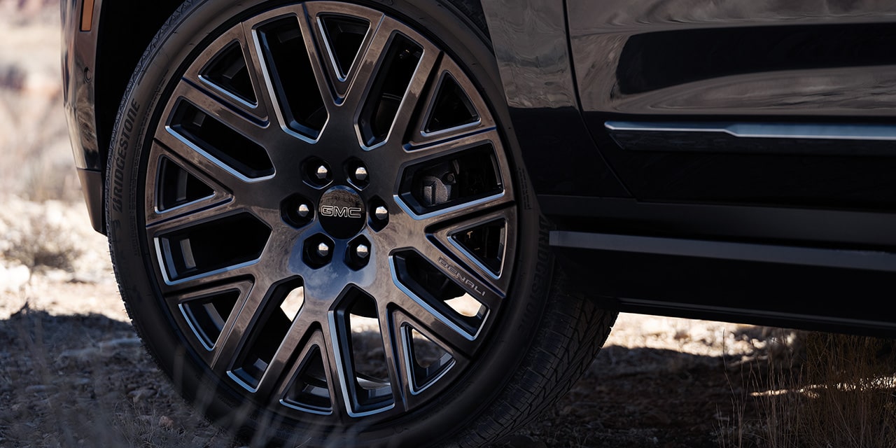 Close-up of the Bold Wheels on the 2026 GMC Yukon Denali