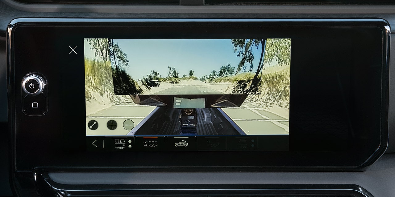 Trailering View Guide Direct Rear Camera View in a 2026 GMC Sierra HD AT4 Heavy Duty Off-Road Truck