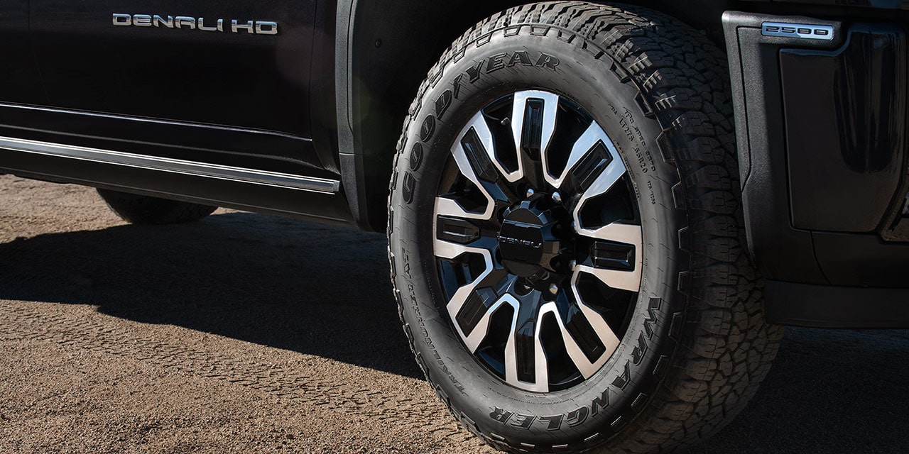 Close-up View of the Wheel on a 2026 GMC Sierra Denali Ultimate Truck