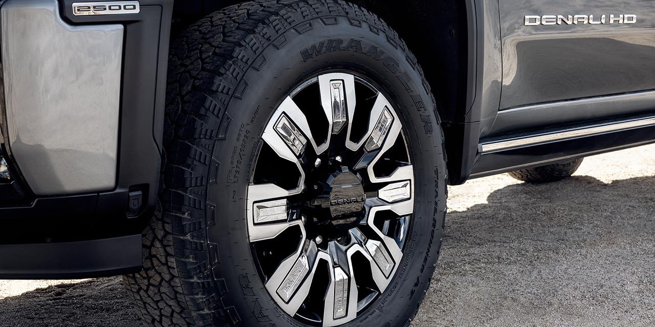 Close-up View of the Wheel on a 2026 GMC Sierra Denali Ultimate Truck