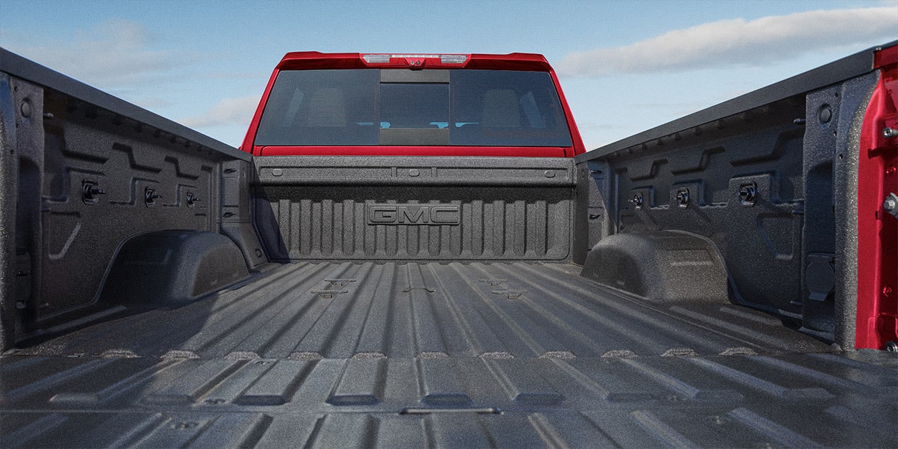 View of the Generous Cargo Bed Volume on the 2026 GMC Sierra HD Heavy Duty Truck