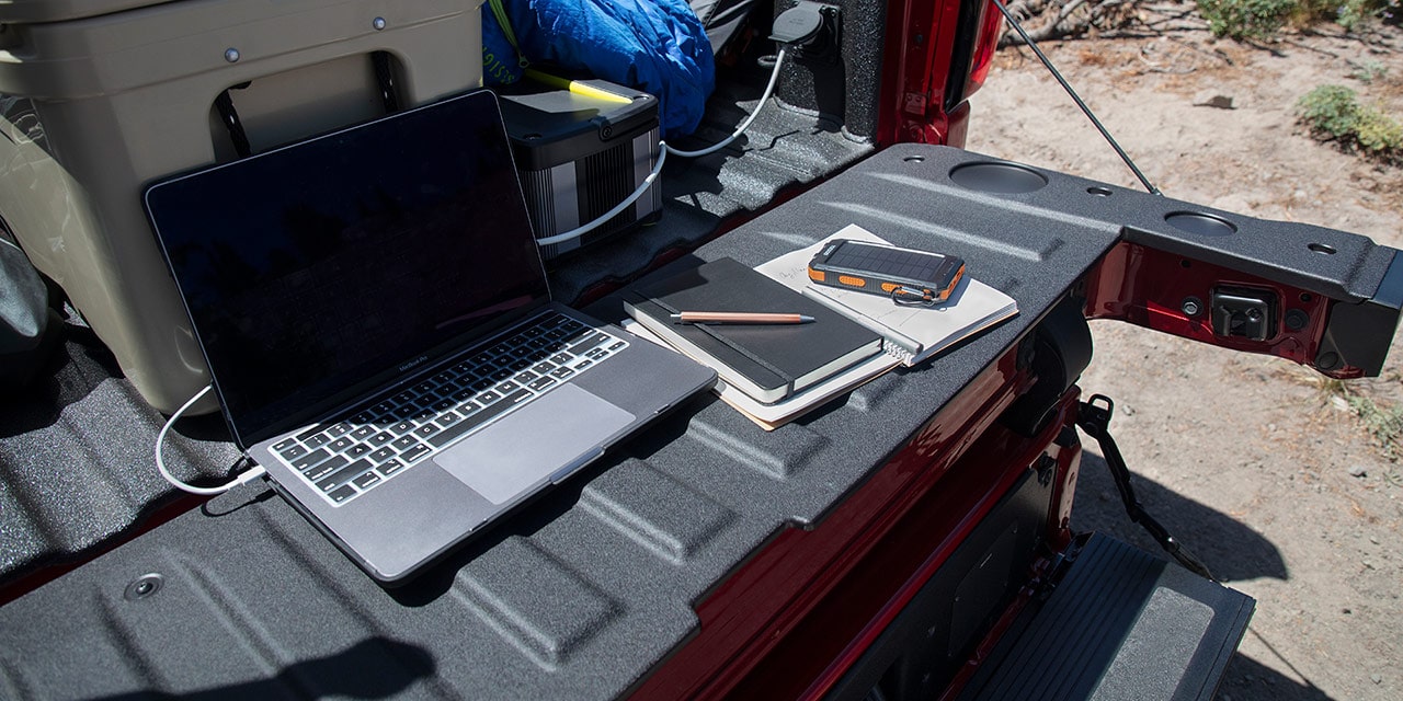 View of the Multipro Tailgate in Use on the 2026 GMC Sierra AT4