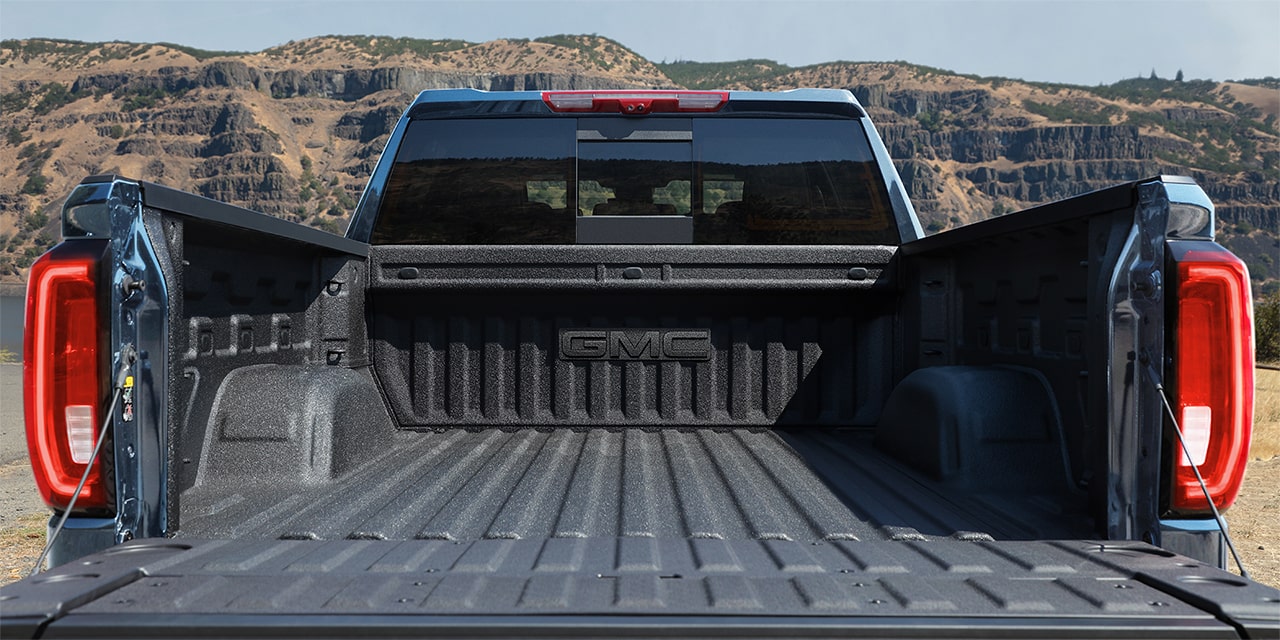 Spray on Bedliner in the 2026 GMC Sierra AT4 Off-Road Truck