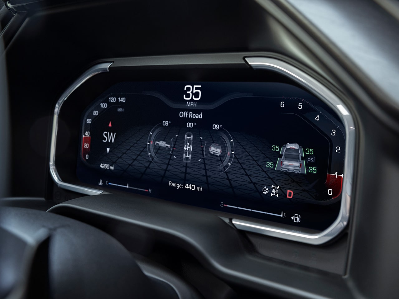 Close-up of the 12.3 Inch Diagonal Driver Infotainment Center