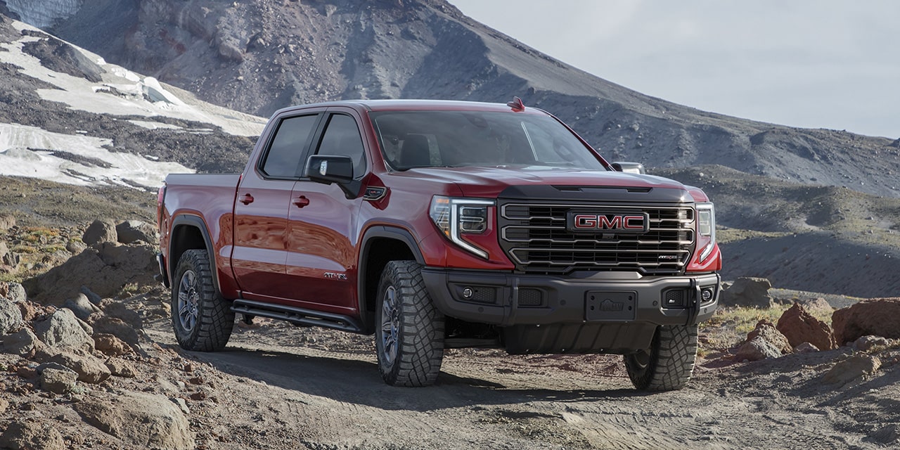 The 2026 GMC Sierra AT4 Off-Road Parked on Rocky Terrain