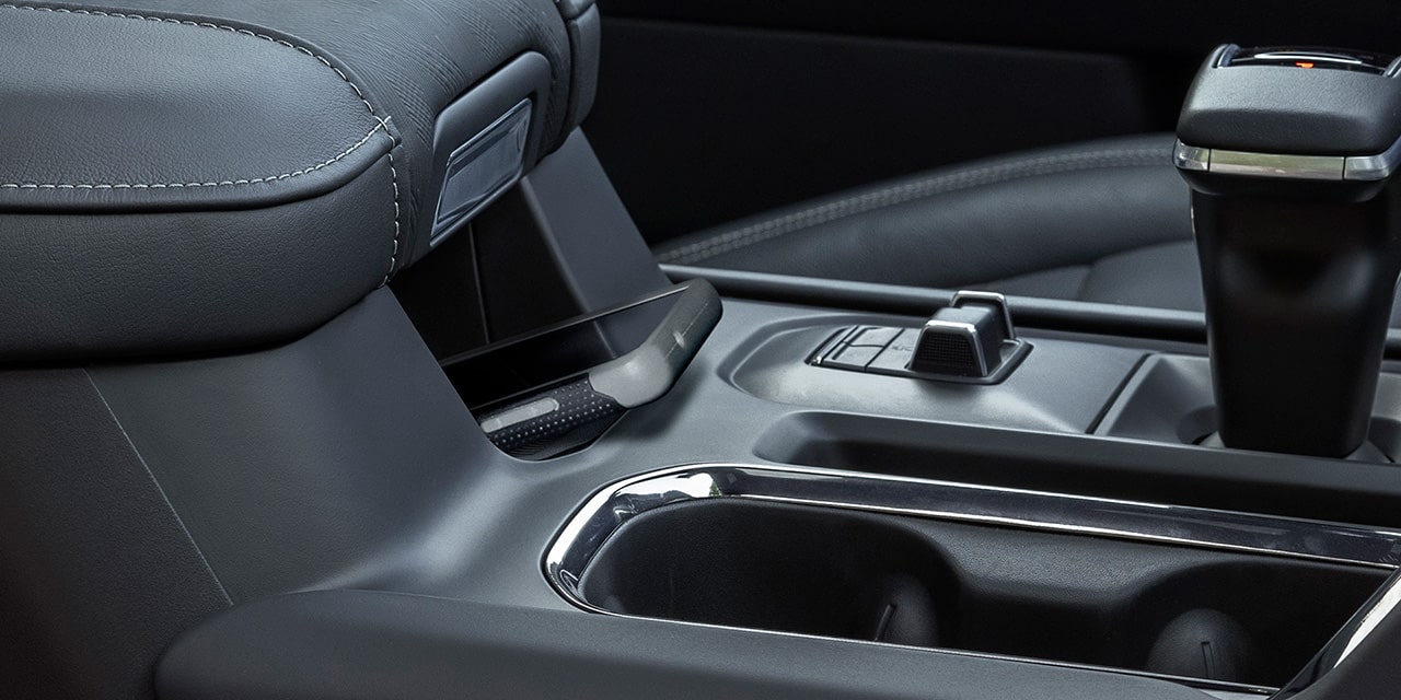 Close-up of the Wireless Capabilities in the 2026 GMC Sierra AT4 Off-Road Truck