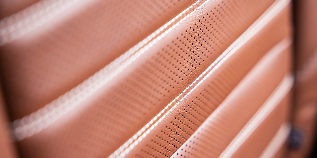 Close-up of the Premium Interior Material in the 2026 GMC Sierra 1500 Pickup Truck