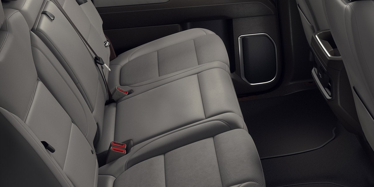 Profile View of the Rear Seats in the 2026 GMC Sierra 1500 Pickup Truck
